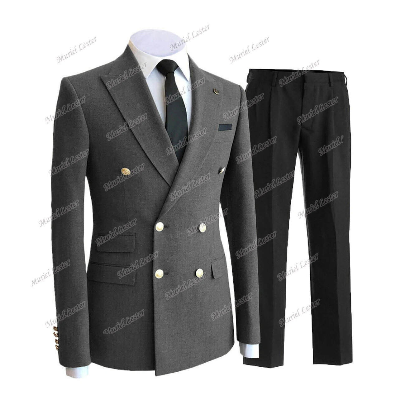 Trajes De Hombre Tailor-Made Suits Double Breasted Jackets With Pants Slim Fit Groom Wear Wedding Tuxedos Blazer Masculino 2021 casual blazer for men