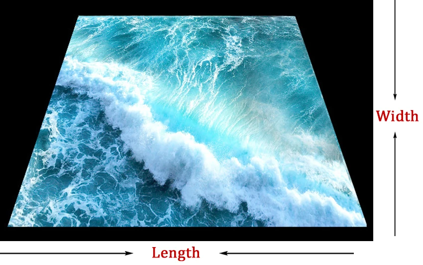 На заказ напольная Фреска 3D стереоскопический океан морская вода спальня обои для пола ванной комнаты ПВХ водонепроницаемые самоклеящиеся фрески обои