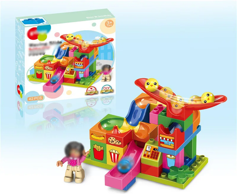 

Large Particles Building Blocks Fight Inserted Joint Building Blocks Flexible Slide Children'S Educational Early Childhood Toy B