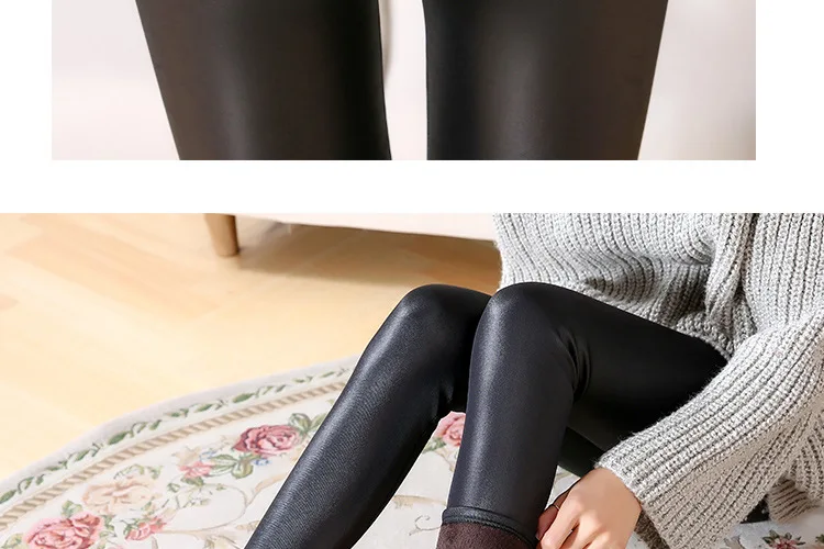 Модные кожаные брюки зимние бархатные женские брюки-карго женская одежда черные женские кожаные брюки