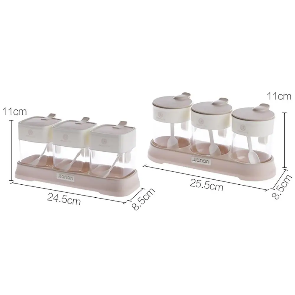 3 шт./компл. коробка для приправ банка специй емкость перца органайзер Диспенсер