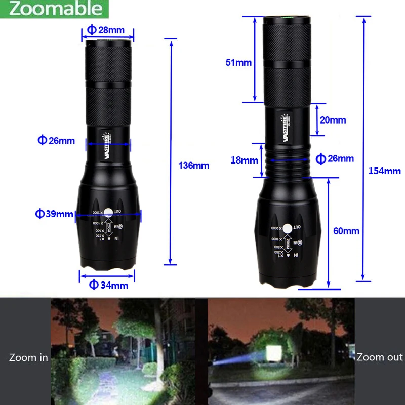 Lanterna + Interruptor de Pressão Remoto + Montagem Bateria + Carregador Caça Lanterna Xm-l Led Tocha Tático Verde - Vermelho Branco 18650 5000lm t6 11 tático verde vermelho branco lanterna + interruptor