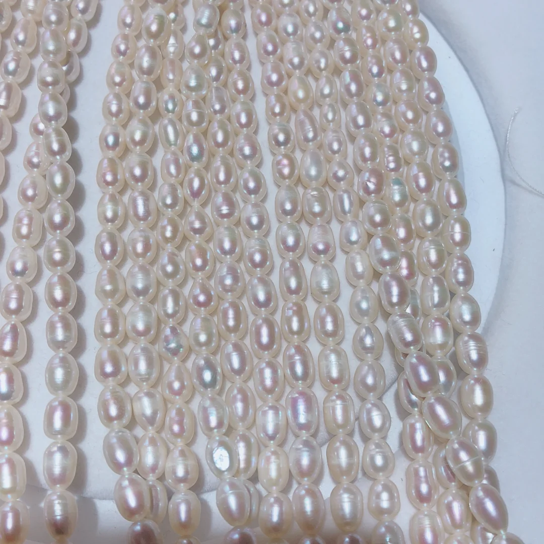Бусины Из Натурального пресноводного жемчуга 5 6 мм 15 дюйма|loose beads|natural freshwater pearlbeads