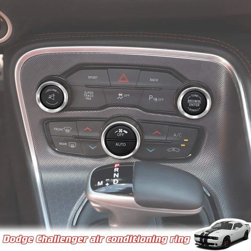 Кондиционер Переключатель CD кнопка ручка для Dodge Challenger-(алюминиевый сплав