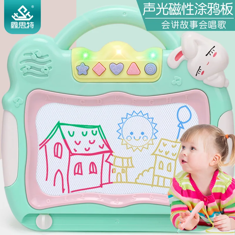 

Children'S Educational Toy Color Magnetic Drawing Board Baby Creative Painted Music Writing Board Toys Factory Price