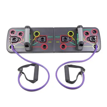 

Push Up Rack Push-up Stand Board with Resistance Bands Home Fitness Exercise Sports Body Building Training Equipment