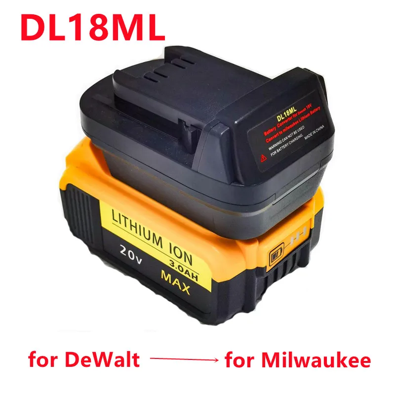 Adaptateur de batterie Li Ion DL18ML pour DeWalt 18V/20V Max