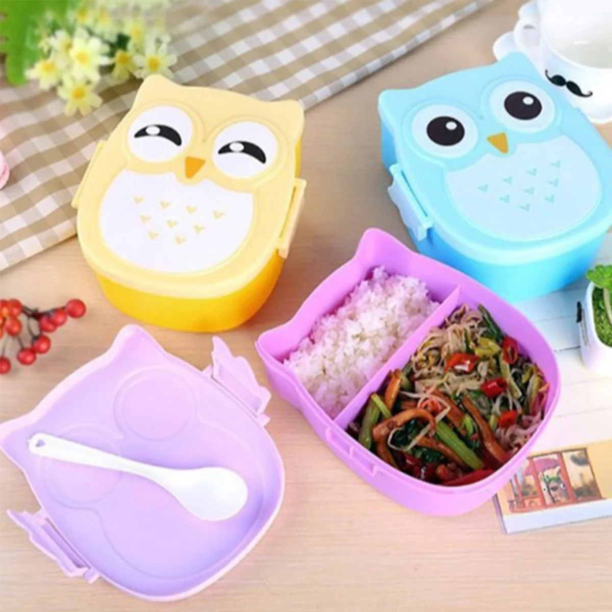 Cartoon Portable Healthy Material Lunch Box Storage Box Bento Boxes Microwave Dinnerware Food Sealed Storage Container 1 Cartoon Portable Healthy Material Lunch Box Storage Box Bento Boxes Microwave Dinnerware Food Sealed Storage Container 3