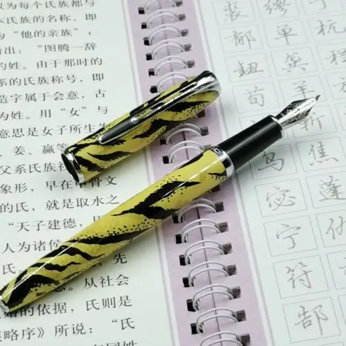 Bobby launch Jinhao 996 авторучка Fude Nib конвертер ручка, канцелярские принадлежности для офиса школьные принадлежности penna stilografica - Цвет: yellow with black