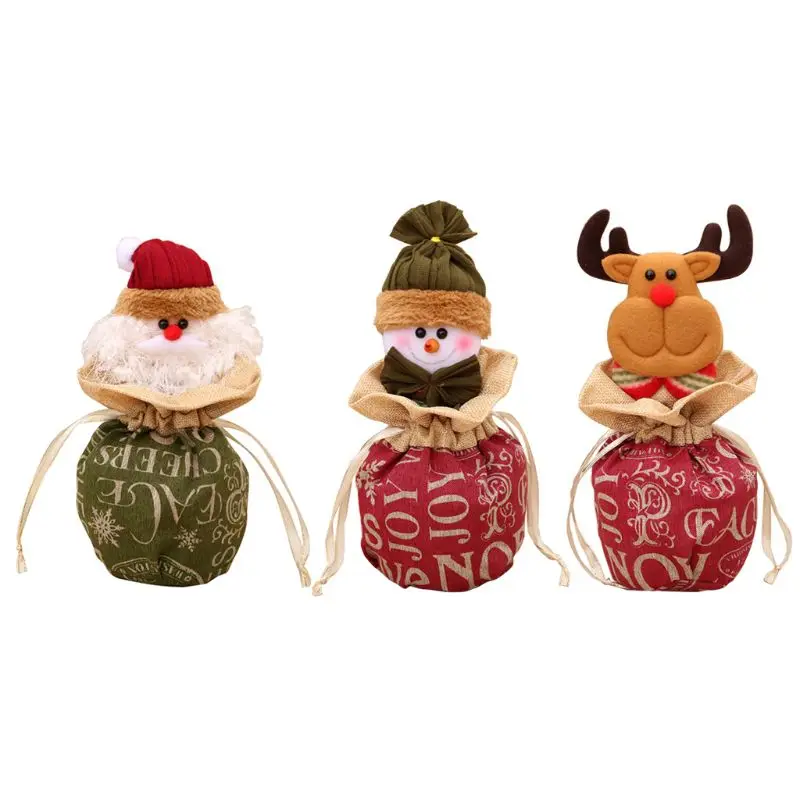 Рождественская сумка для хранения конфет держатель Детский Рождественский подарок Органайзер украшение дерева
