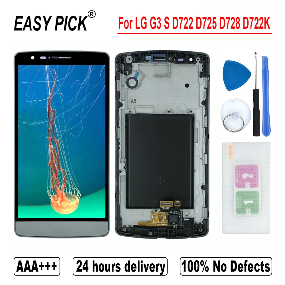 Для LG G3 Mini D722 D725 D728 D722K ЖК дисплей кодирующий преобразователь сенсорного экрана в
