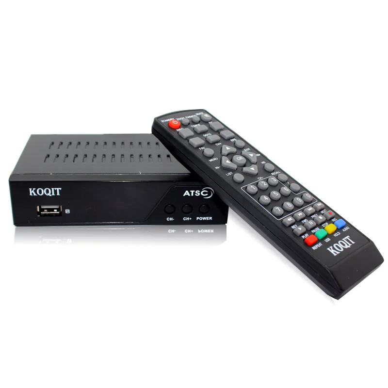 Эфирное ATSC цифровое тв-конвертер 1080P HDMI HD tv аналоговый 3/4CH чистый QAM кабельный приемник ТВ-тюнер внутренняя VHF UHF антенна