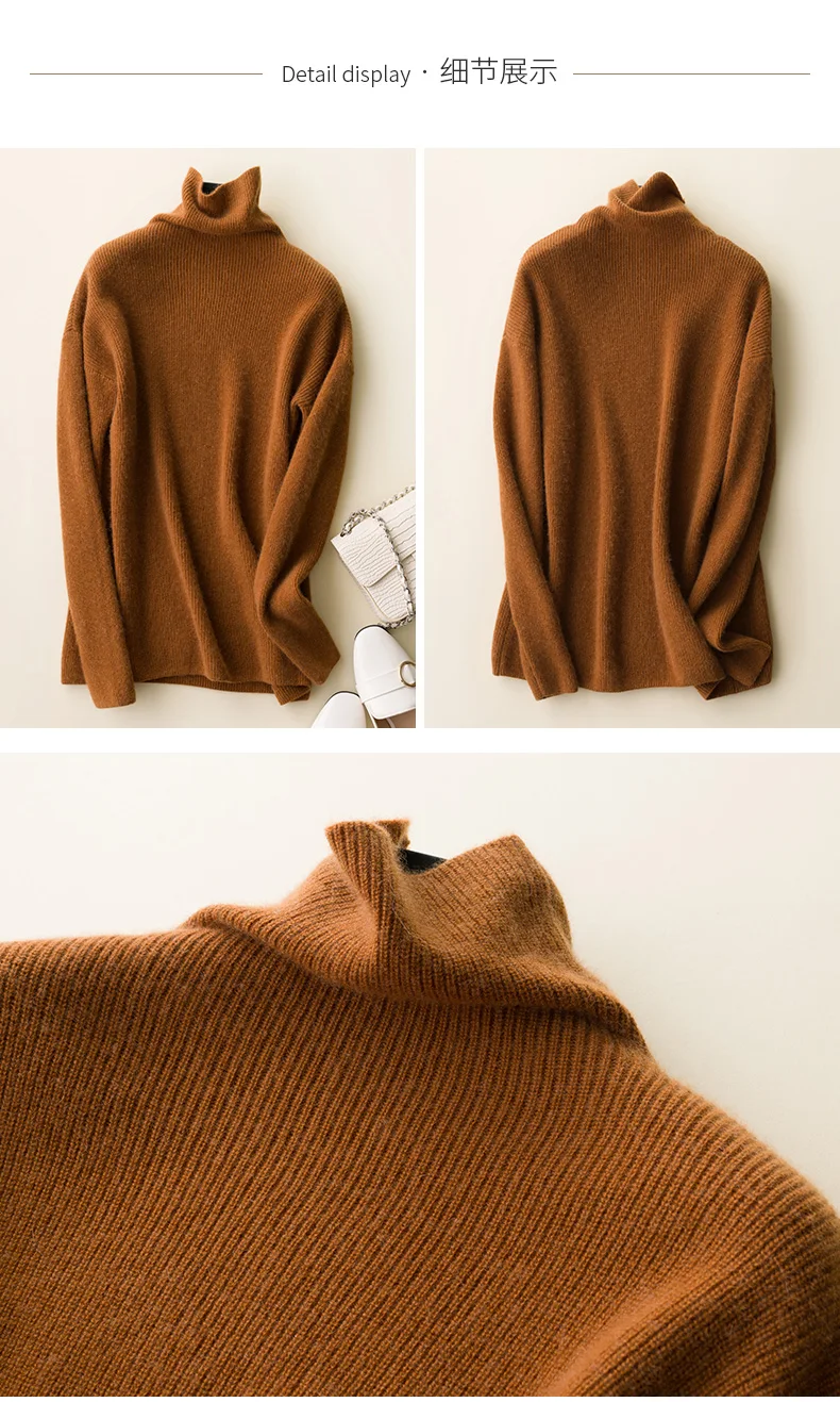 Helovi cashmere pullovers Winter Sweater Women Cashmere Knitted Women Sweaters And Pullovers Female Jumper Tops