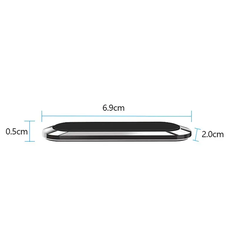 Magnetic Car Phone Holder Stand for iphone Samsung Xiaomi Wall Metal Magnet GPS Car Mount Dashboard Mini Strip Shape Stand