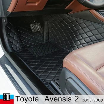 

car floor Mats For Toyota Avensis 2 2003-2009 car Mats custom car decoration from irkutsk car accessories