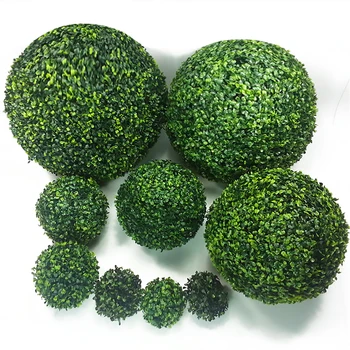

Fashion Artificial Plant Ball Tree 12/20/25/30cm Green Plant Ball Boxwood Party Wedding Event Home Outdoor Garden Decoration