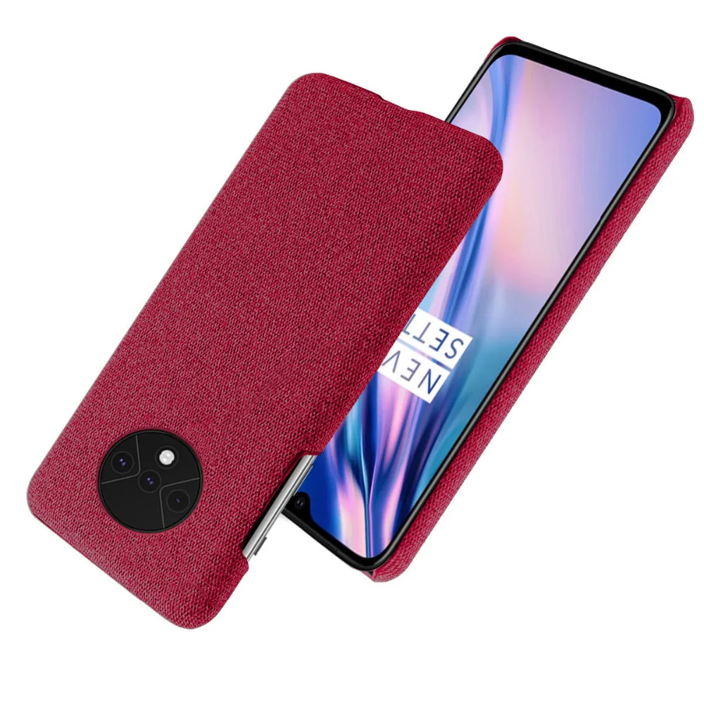 Для Oneplus 5 6 7 для Oneplus 5T 6T 7T чехол сплошной цвет четыре угла анти-Осень Ткань Холст Ультра-тонкий чехол для Oneplus серии
