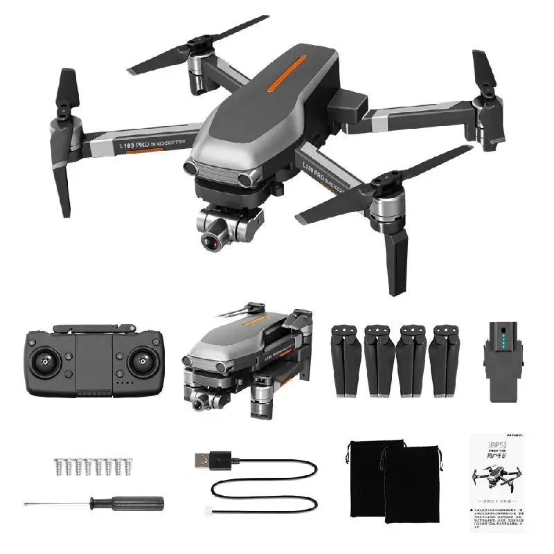 L109pro/l109 Дрон с Gps 4k Квадрокоптер механический двухосевой анти
