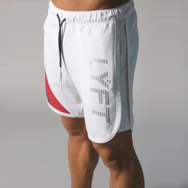 

Gym Running Men's Shorts Male Short Pants Knee Length Beach Sports Casual Short Trousers Men Fitness Workout Training Sportswear