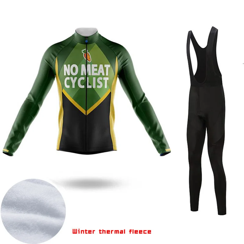 SPTGRVO LairschDan женский/мужской комплект велосипедной униформы с длинным рукавом зима зимний костюм велосипедный костюм Одежда для велосипеда mtb комплект одежды - Цвет: Слоновая кость