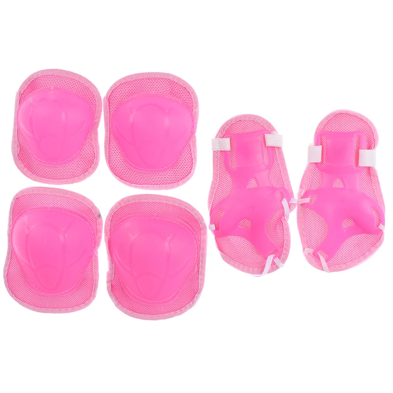 6pc/set Elbow Pads Bicycle Skateboard Ice Skate Roller Knee Protector For Adult Kids Gift Adjustable Skating Protective Gear Set