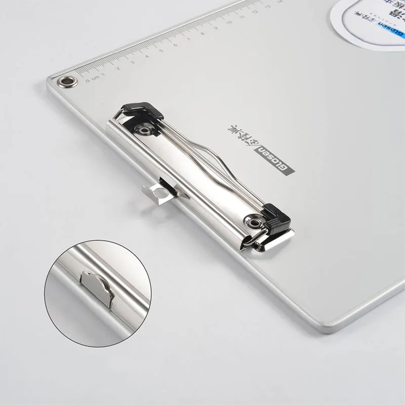 Thickened Aluminum alloy A4 A5 ordering, quotation, wine list, fitness coach writing board clip, stationery, office supplies