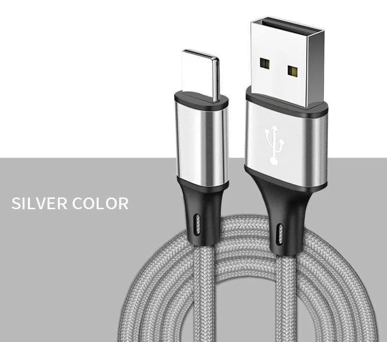 Type C USB Cable Fast Charging for Samsung Galaxy S20 S10 Plus Xiaomi Quick Charge 3.0 Mobile Phone Tablets USB C Charger Cables iphone fast charger cable Cables