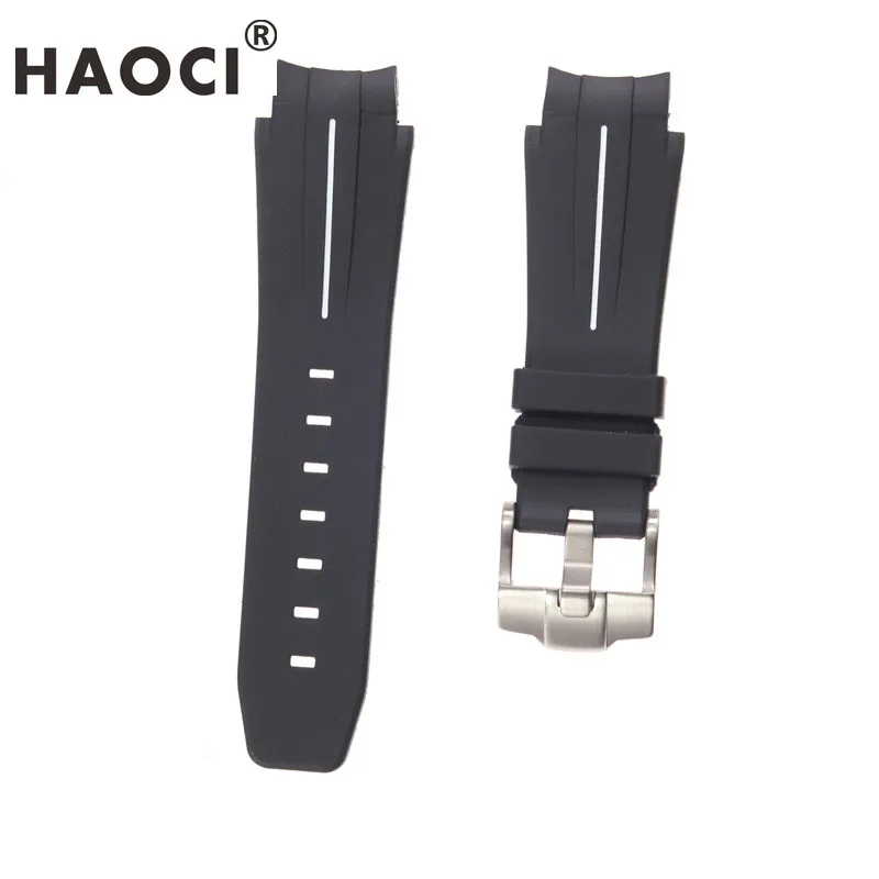 2021mm rubber silicone strap for RLX Daytona Cosmograph Daytona GMT master sea type water ghost Manual wind bracelet straps band