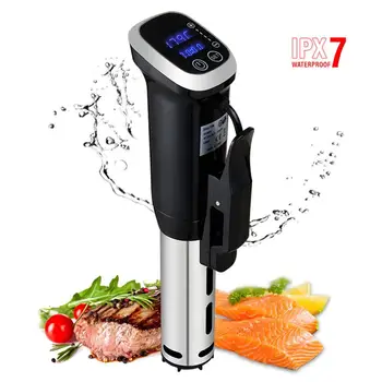 

EU US Plug 1200W Vacuum Food Sous Vide Cooker Ipx7 Waterproof Low Temperature Vacuum Slow Cooking Steak Machine