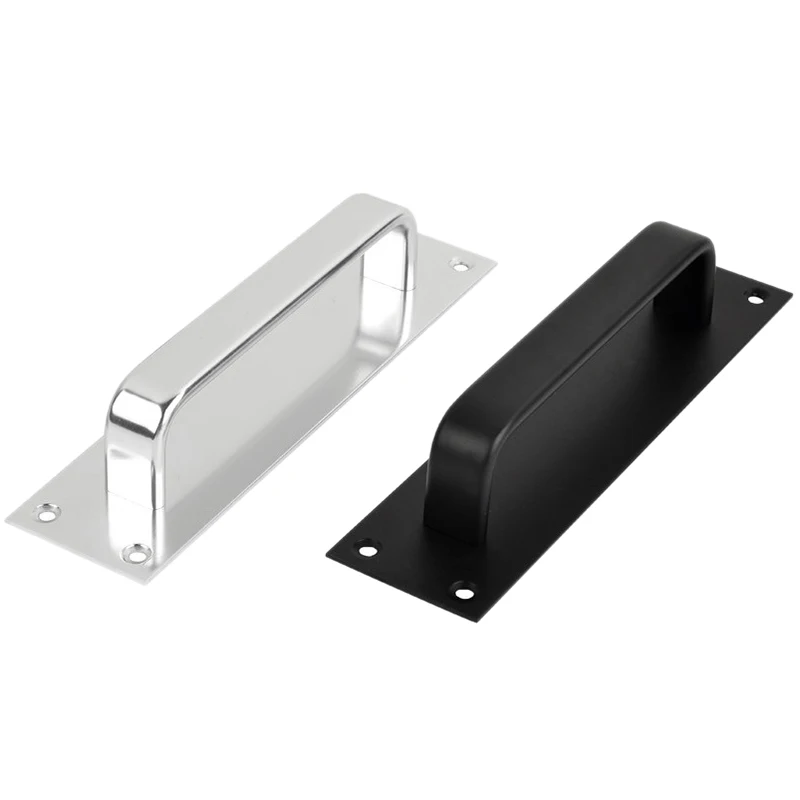Горячая ручка раздвижной двери пожарный Туалет дверь Pull Plate толчок алюминиевого сплава Пожарная защитная дверь ручка для ванной не выцветает