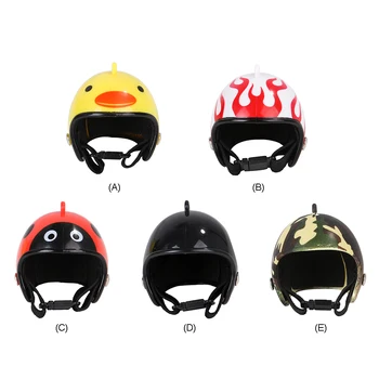 

Creative Cute Graffiti Chicken Helmet Small Pet Poultry Bird Duck Headgear Hat Bird Protect Cap Pet Supplies