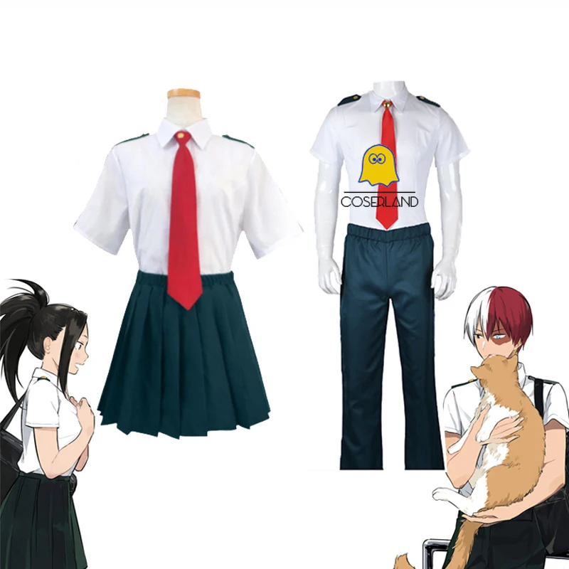 Школьная форма Boku No Hero academic My midoroki Bakugo костюм для косплея платье химико Тога Asui Tsuyu