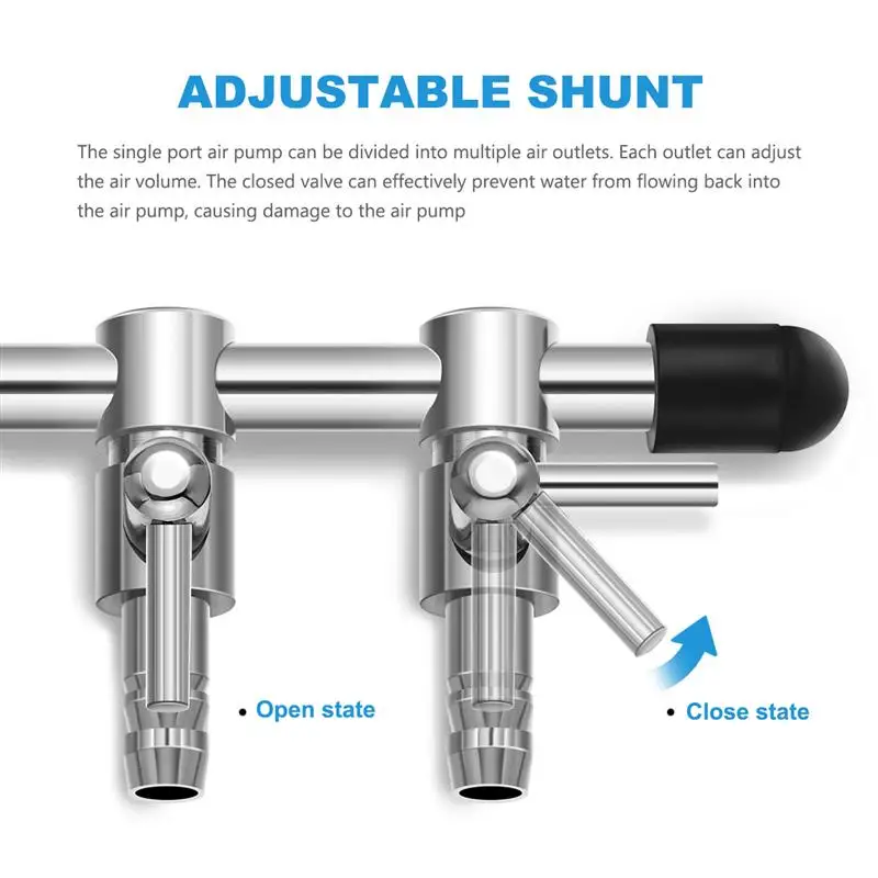 POPETPOP аквариум 4-ходовой воздушный поток Управление рыбный бак кислородный диспенсер компонентов клапан с присоской воздушные насосы аксессуары