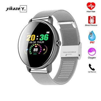 

Smart Watch 2020 Men Heart Rate Fitness Tracker Women Waterproof Blood Pressure Monitor Full Touch Smartwatch For Android IOS