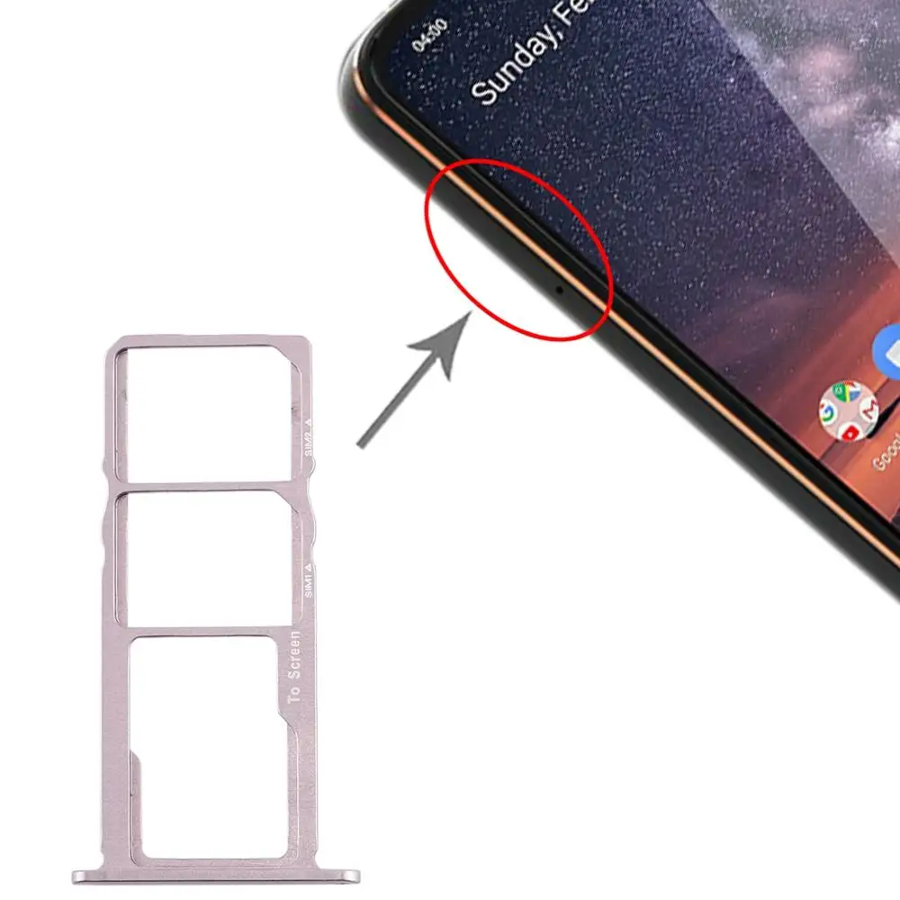 Лоток для sim-карт+ лоток для карт памяти Micro SD для Nokia 3,2 TA-1156 TA-1159 TA-1164