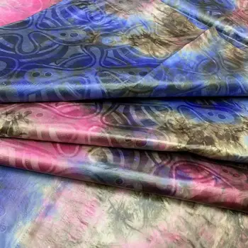

5 Yards Bazin Riche Fabric Shining Austria Quality (Similar to Getzner) Guinea Brocade 100% Cotton With Perfume For Women Men