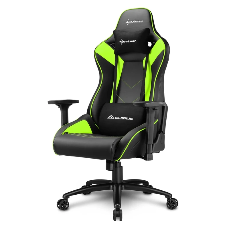 Игровое кресло Sharkoon Elbrus 3 компьютерное, до 150 кг, синтетическая кожа, сталь