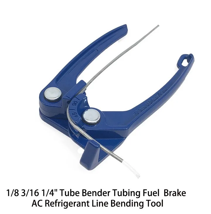 1/8 3/16 1/4" Tube Bender Tubing Fuel Brake Refrigerant Bending Line Tools 