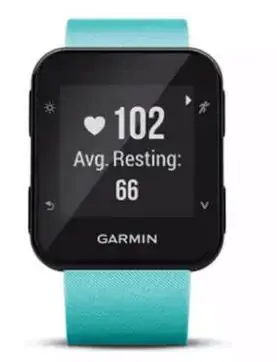 Оригинальные gps классические часы Garmin Forerunner 35 трекер сердечного ритма фитнес трекер Водонепроницаемый бег Смарт часы для мужчин и женщин - Цвет: Синий