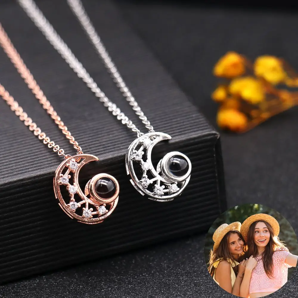 Pet Photo Projection Necklace Love 