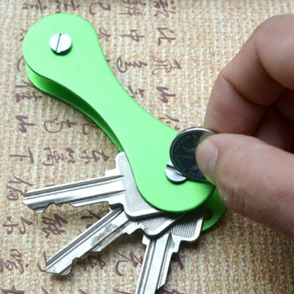 Горячая алюминиевый умный держатель для ключей зажим для ключей папка для ключей корпус EDC карманные инструменты сплав ключи Органайзер