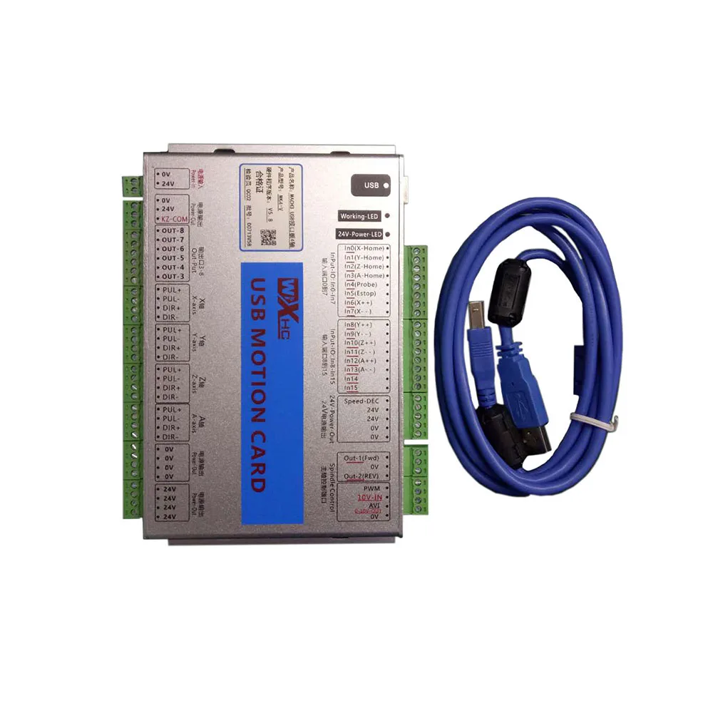 

Mach3 Mach4 CNC control card 3 axis 4 axis 6 axis XHC MKX4 MACH3 USB CNC motion control card 2000KHZ supports Windom system