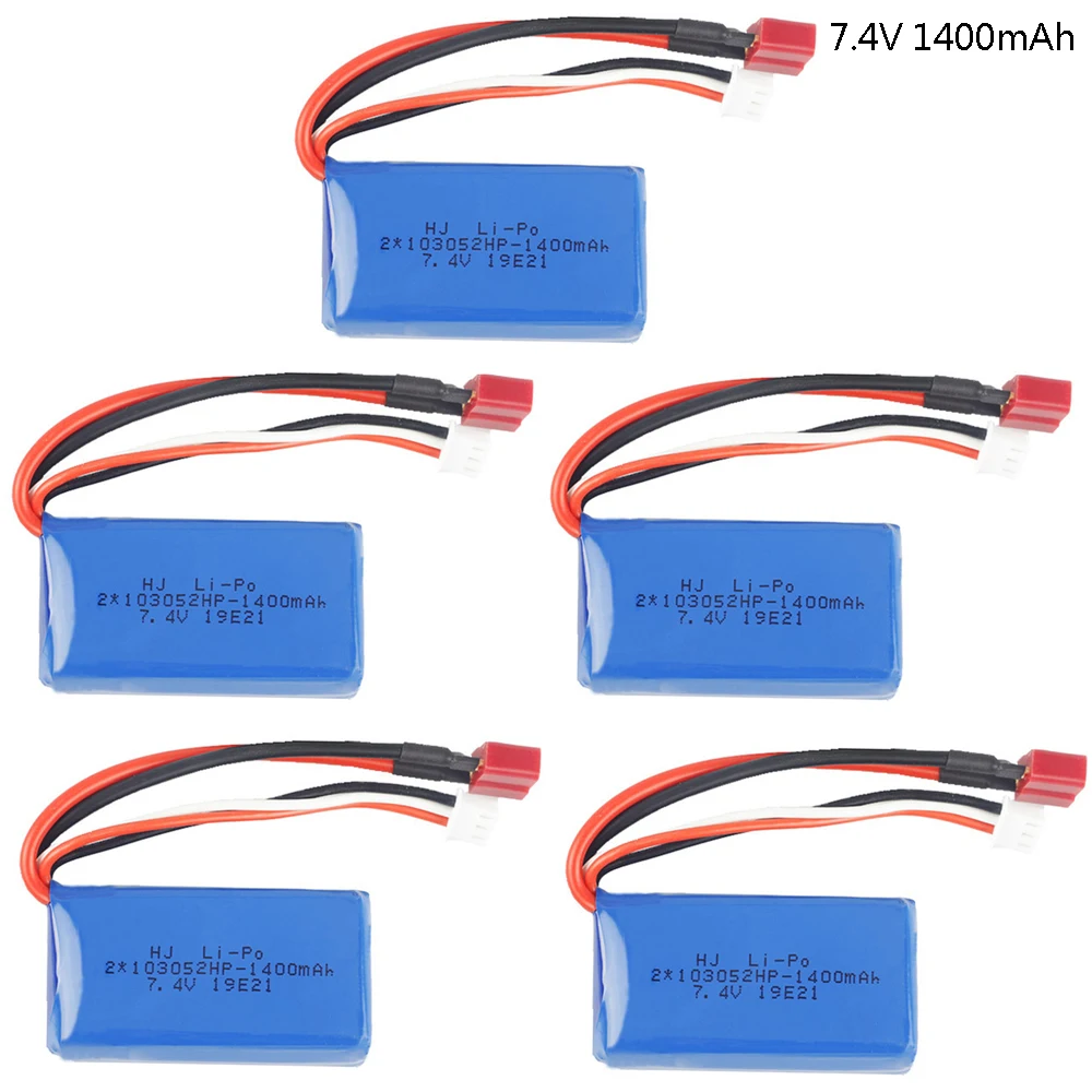 

7,4 В 1400 мАч Lipo Battery T вилка для Wltoys A949 A959-B A969-B A979-B 7 дистанционное управление автомобили грузовики вертолеты игрушки запчасти