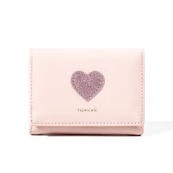 

Cute Small Wallet Fashion Love Pattern Sequins Mini Wallet Women Short Three-Layer Folding Wallet Clutch Bag Ladies Coin Purse