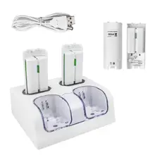 4 in 1 led remote control charging dock station 4x2800mAh battery for wii u