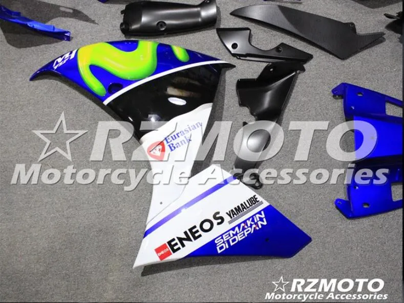 ABS форма мотоцикла Обтекатели подходят для Yamaha YZF-1000-R1 2009 2010 2011 09 10 11 обтекатель кузова набор на заказ синий черный