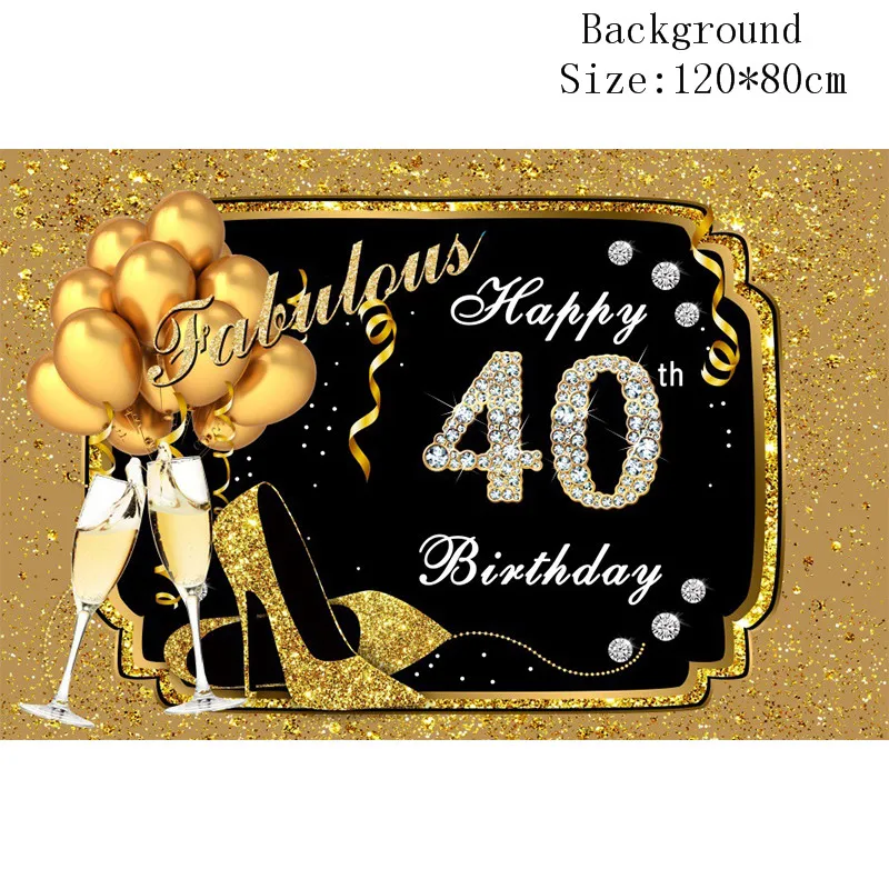 Шар с цифрами 40, декор для дня рождения, для взрослых, 40-й, товары для дня рождения, 40 лет, шар с днем рождения, NW06 - Цвет: 11405980