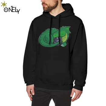

hoodies D20 Green Dragon Sweatshirt Men's Quality Vintage Camiseta O-neck ONELY
