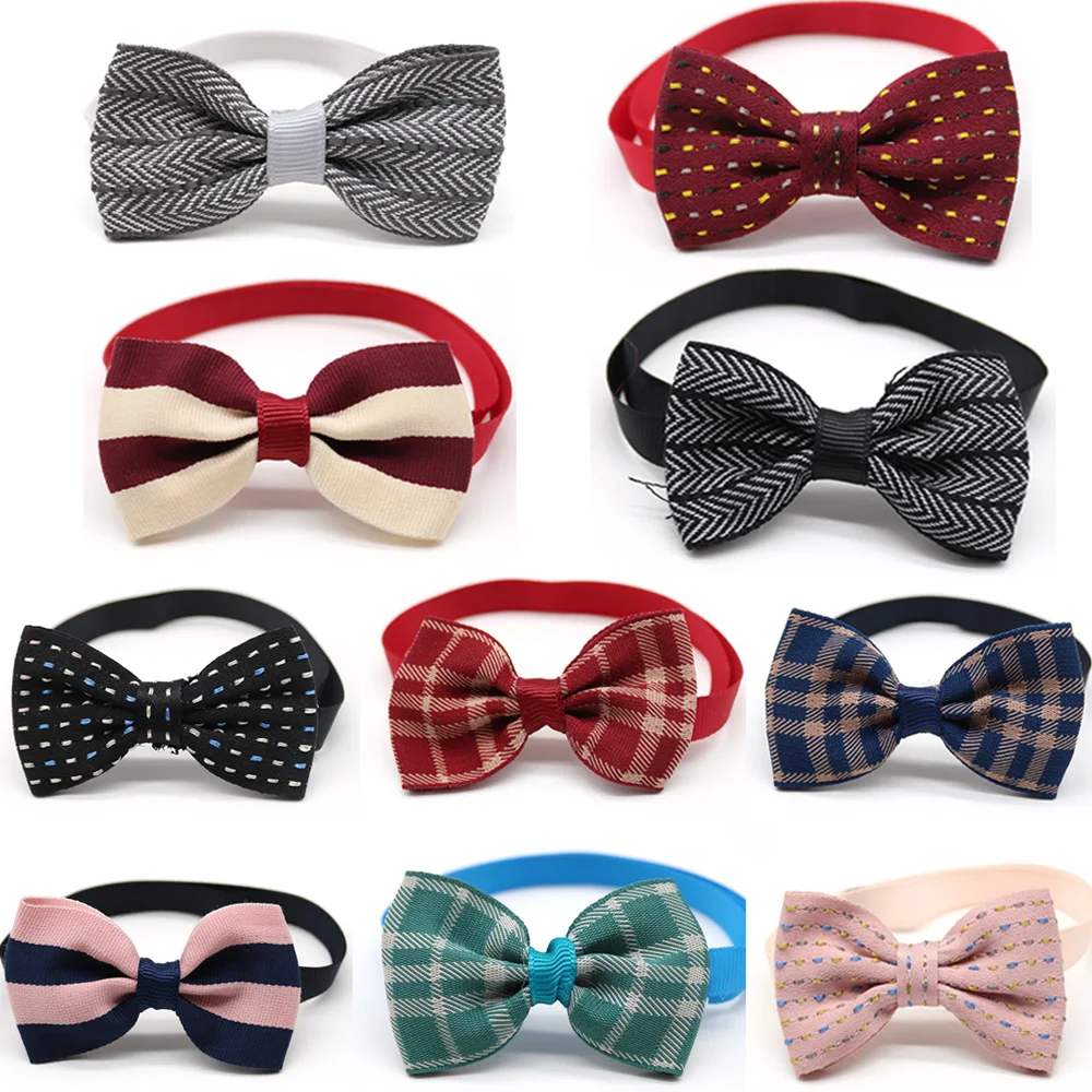 Wholesale 100pcs font b Pet b font Dog Cat Bowties Collar font b Pet b font