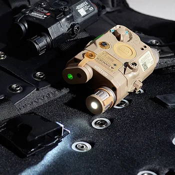 

WADSN Airsoft LA-5C UHP PEQ Red Laser IR LED Flashlight LA5 PEQ15 Tactical Hunting Weapon Green light Laser Appearance Version